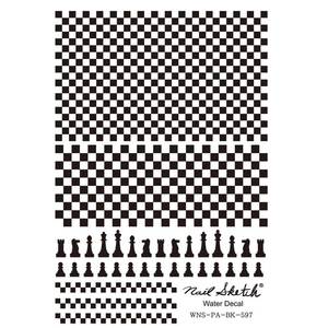 네일스케치 워터데칼-597/598-체스퍼즐