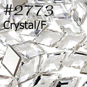 오스트리아 크리스탈 2773 다이아몬드 플랫백 6.6x3.9mm 4개 네일
